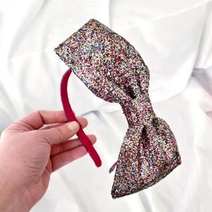 Glitter Bow Headband (nwot)